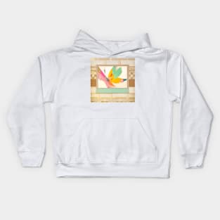 Pastel Butterfly Abstract Kids Hoodie